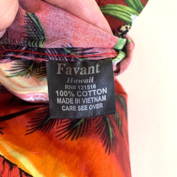 Hawaiian Shirt Mens Large Button Up Short Sleeve Designed in Hawaii Floral - Picture 4 of 10